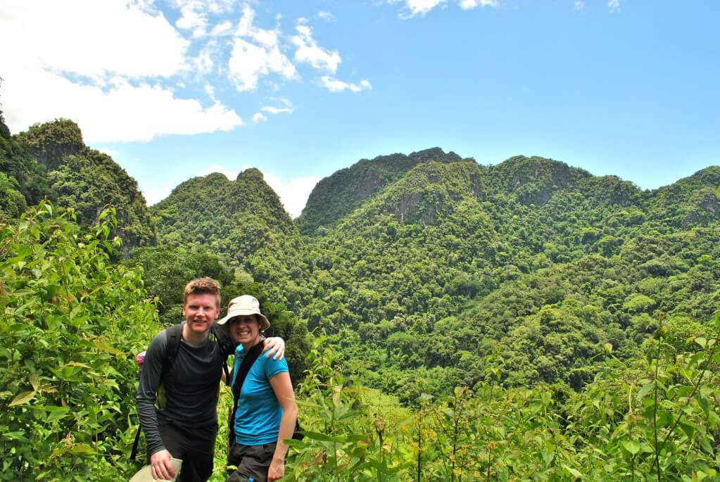 trekking in laos