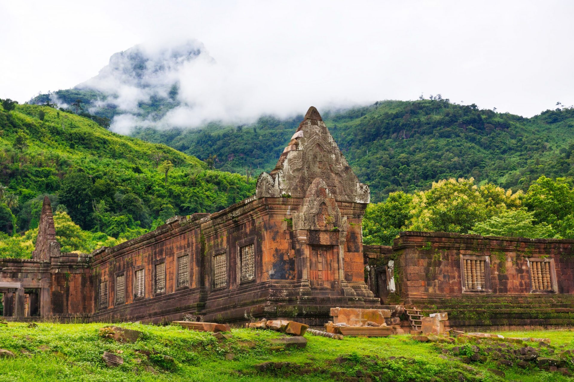 Wat Phou in Champasak — ancient Khmer ruins and spiritual site, a must-visit for those who travel in Laos.