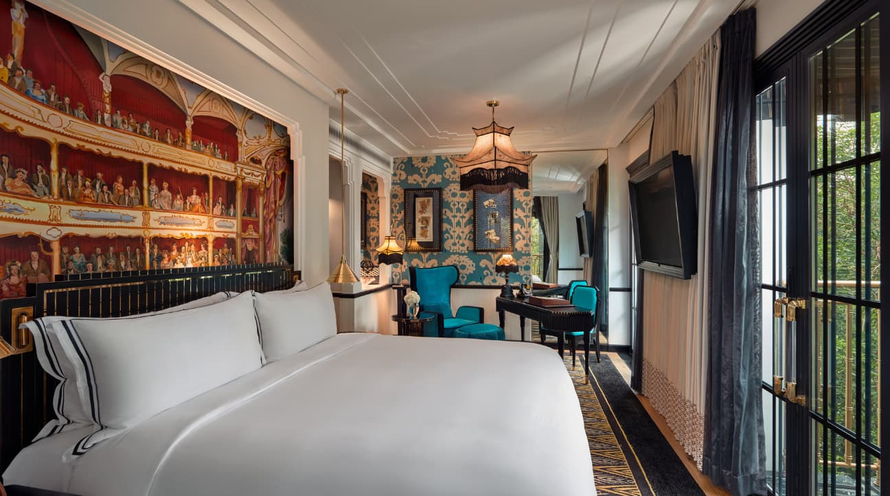 Capella Hanoi Suites effortlessly weave timeless aesthetics and modern functionality into the expansive interior