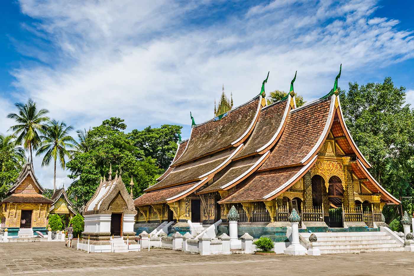 FIT travel Southeast Asia in Luang Prabang - Golden temples