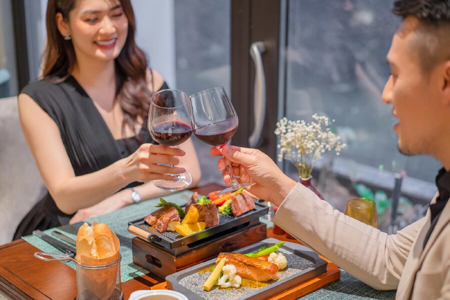 Dining at the Peridot Grand Luxury Hotel is a feast for both the eyes and palate