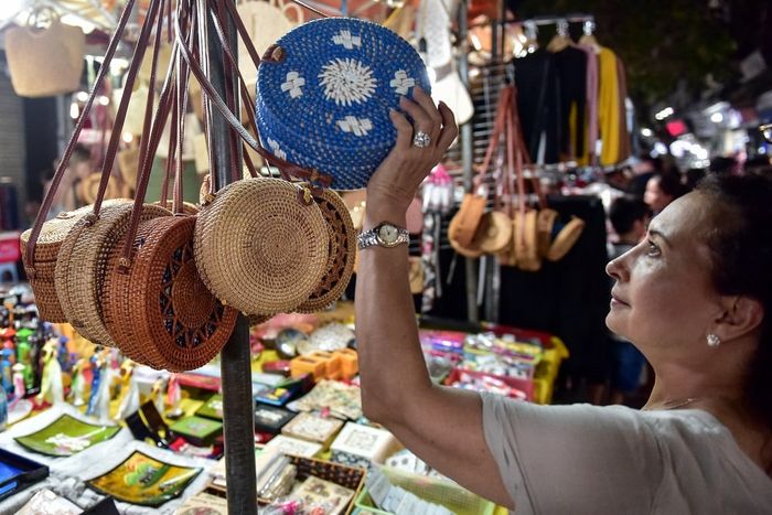 Vietnam night market in Hanoi’s Old Quarter - Bustling streets with souvenir shops