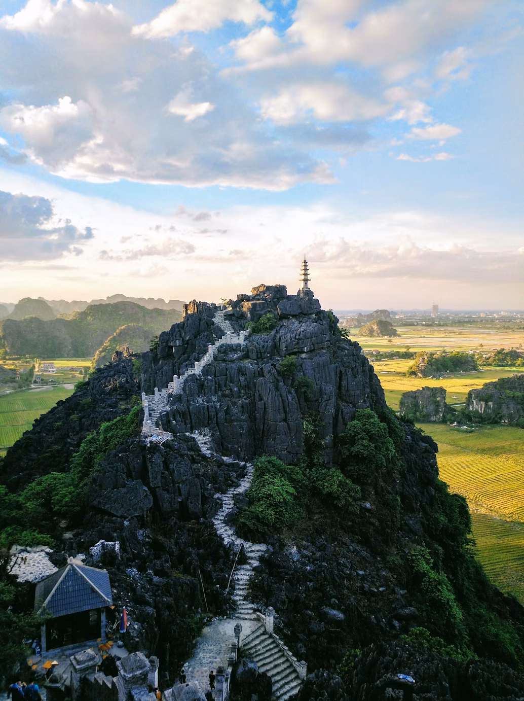 Scenic view of Hang Mua in Vietnam 