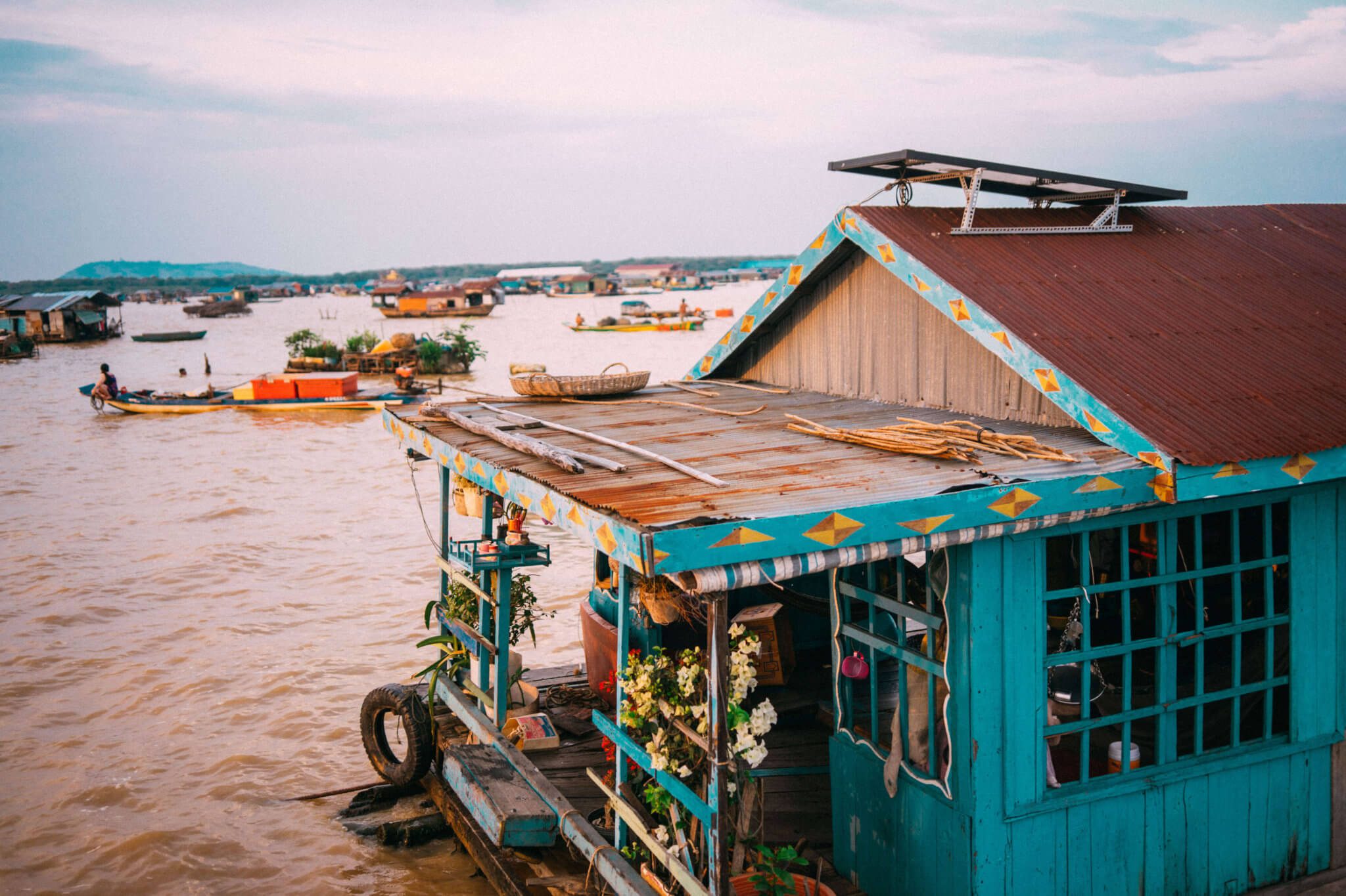 Chong Kneas - A floating village on the Tonle Sap