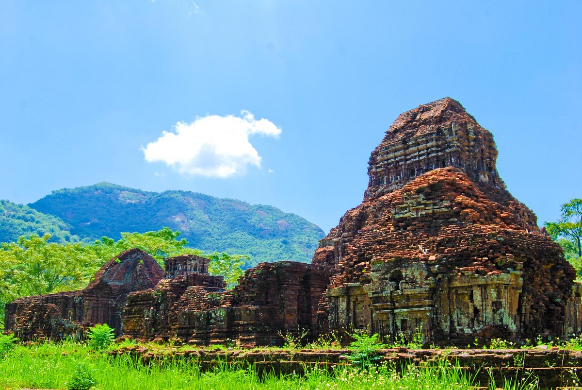 Ruins of the My Son Sanctuary, a UNESCO World Heritage site near Da Nang, the coastal cities in Vietnam