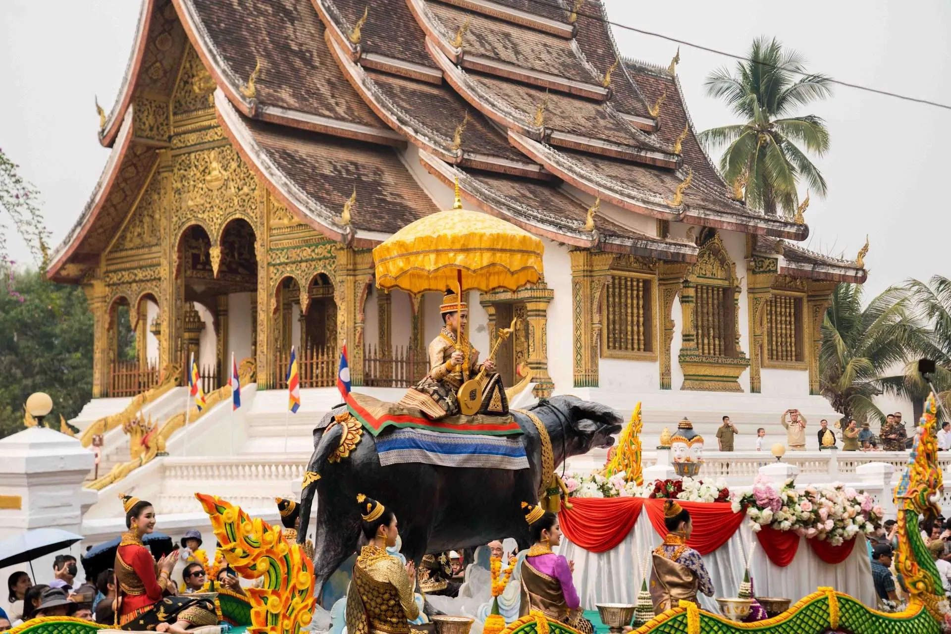 Pi Mai Lao (Lao New Year) festival, a festive event during the Best Time to Visit Southeast Asia
