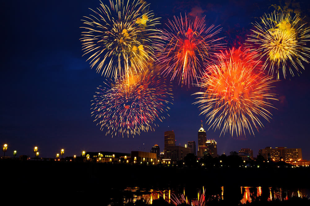 Spectacular fireworks displays in Vietnam in january