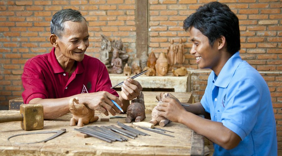 Stone carving - a key local travel tips Cambodia for seeing traditional craftsmanship in Siem Reap