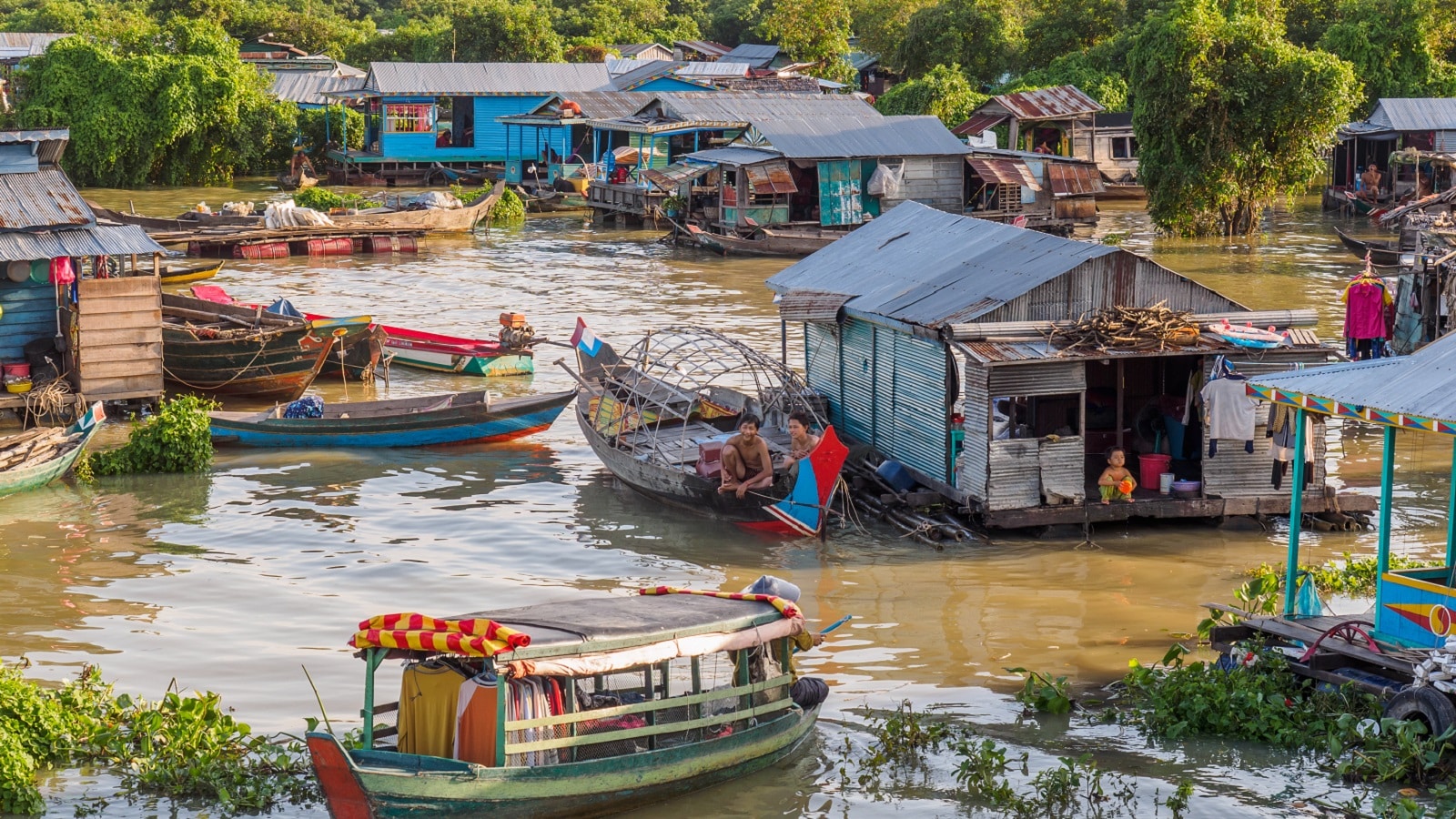Life in a Tonle Sap Floating Village