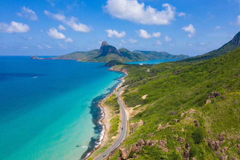 Aerial view of Con Dao Island, Vietnam 