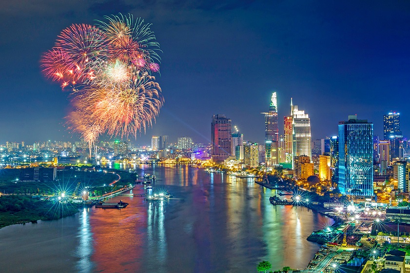Ho Chi Minh City in Vietnam in february