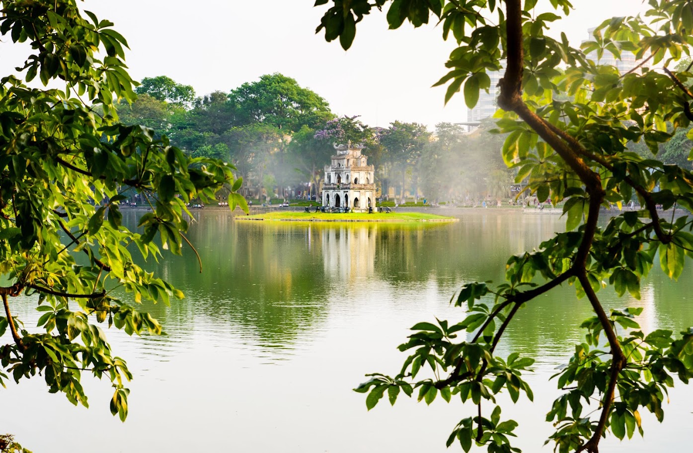 Hoan Kiem Lake, Vietnam in April