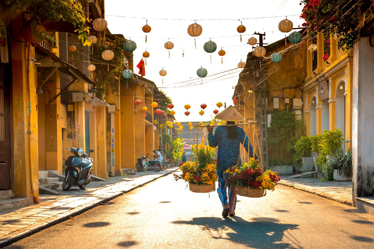 Hoi An in Vietnam in february
