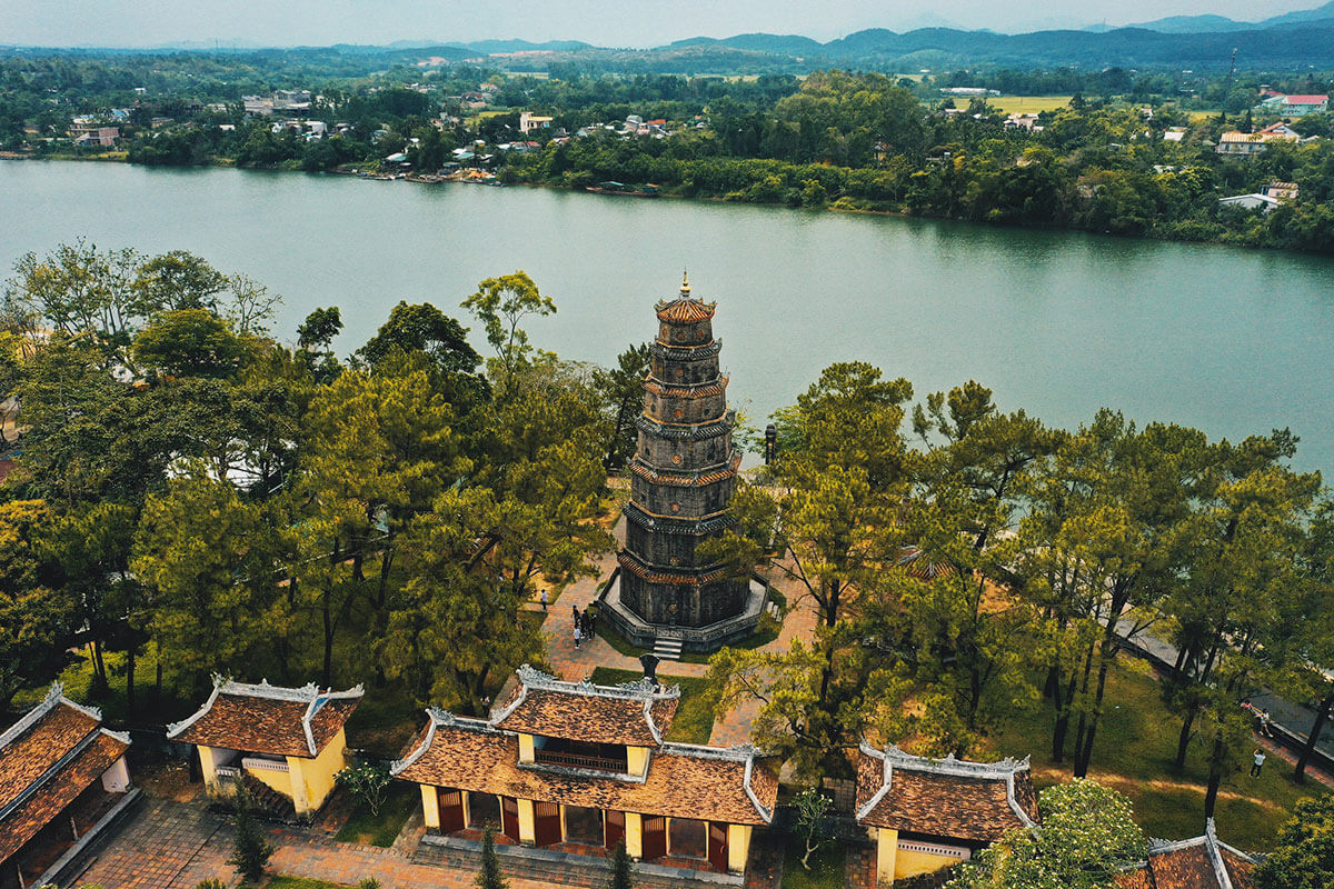 Hue Citadel and Perfume River, Central Vietnam in March – tranquil weather perfect for exploring imperial heritage sites.