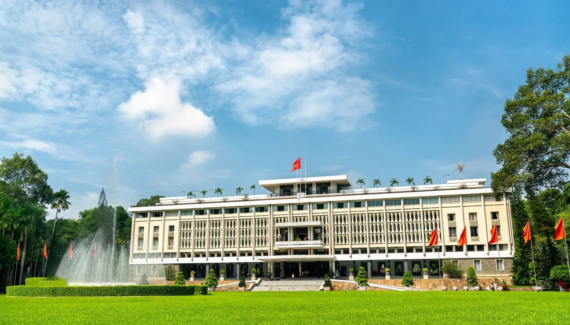 Independence Palace in Ho Chi Minh City, one of the important places to visit in Ho Chi Minh City