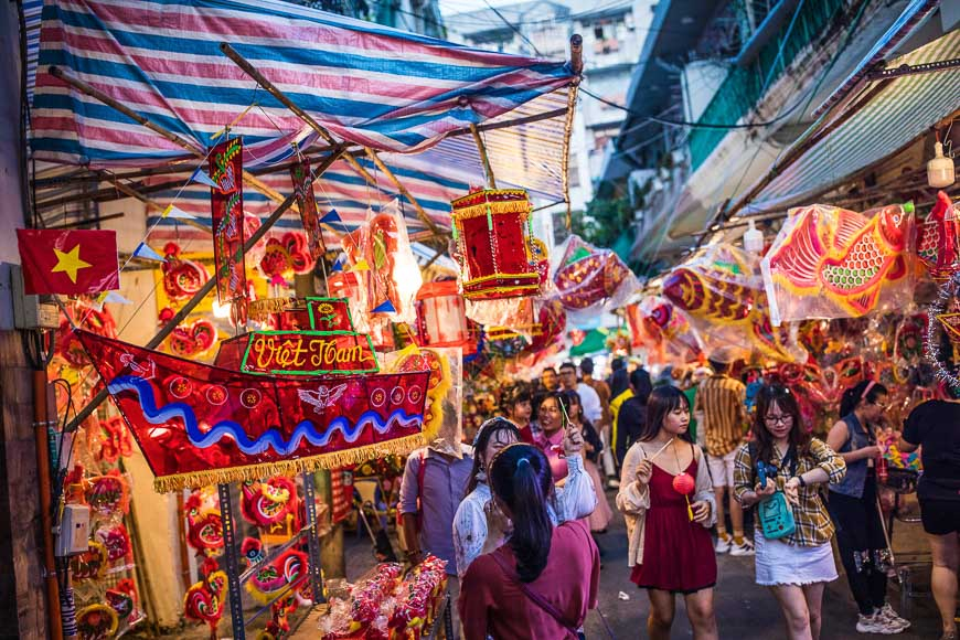 Mid-Autumn Festival, highlighting a festive cultural reason which influences the best time to visit ho chi minh city