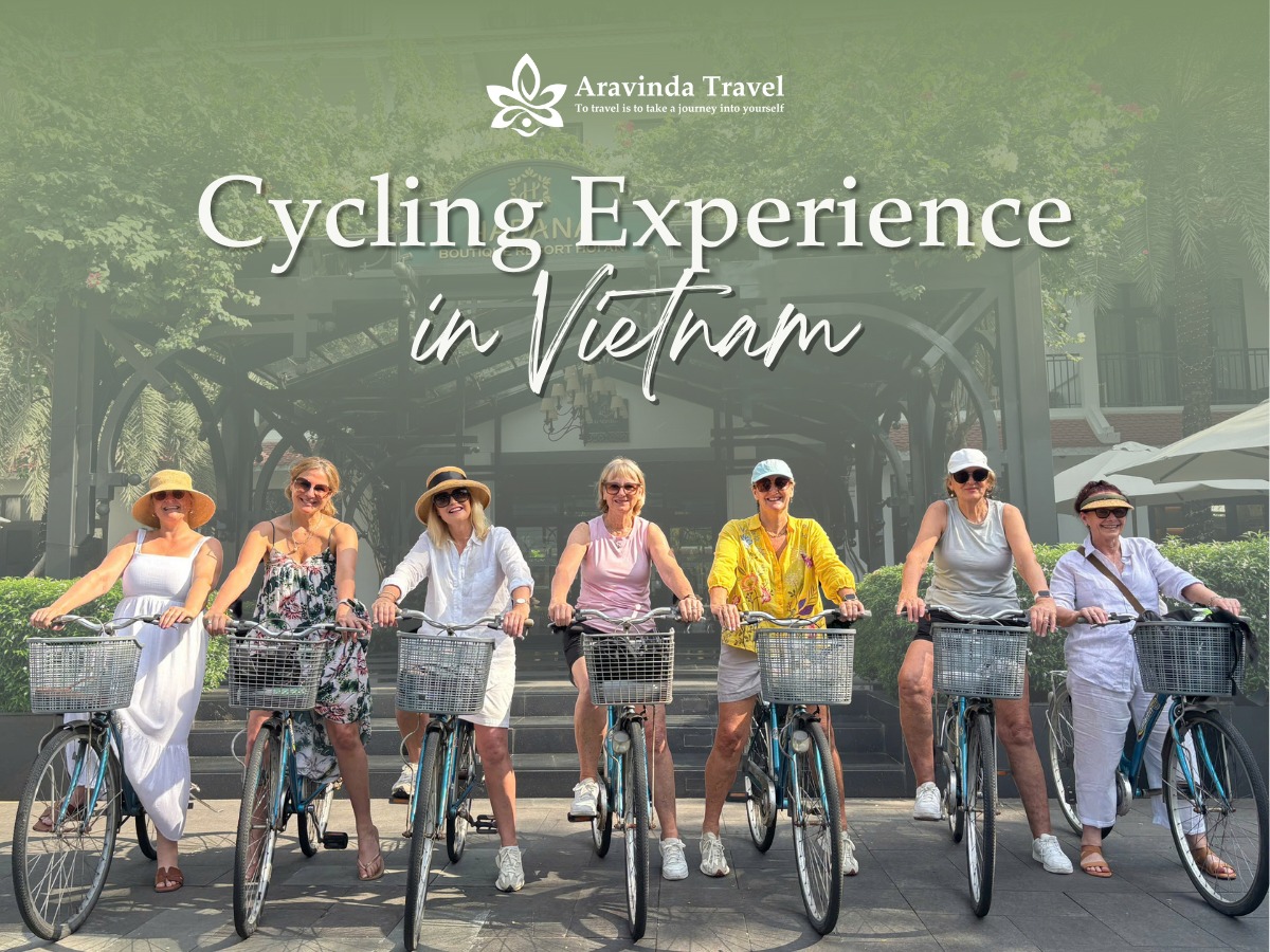 'Cycling Experience in Vietnam,' representing a popular activity featured in a Vietnam travel review