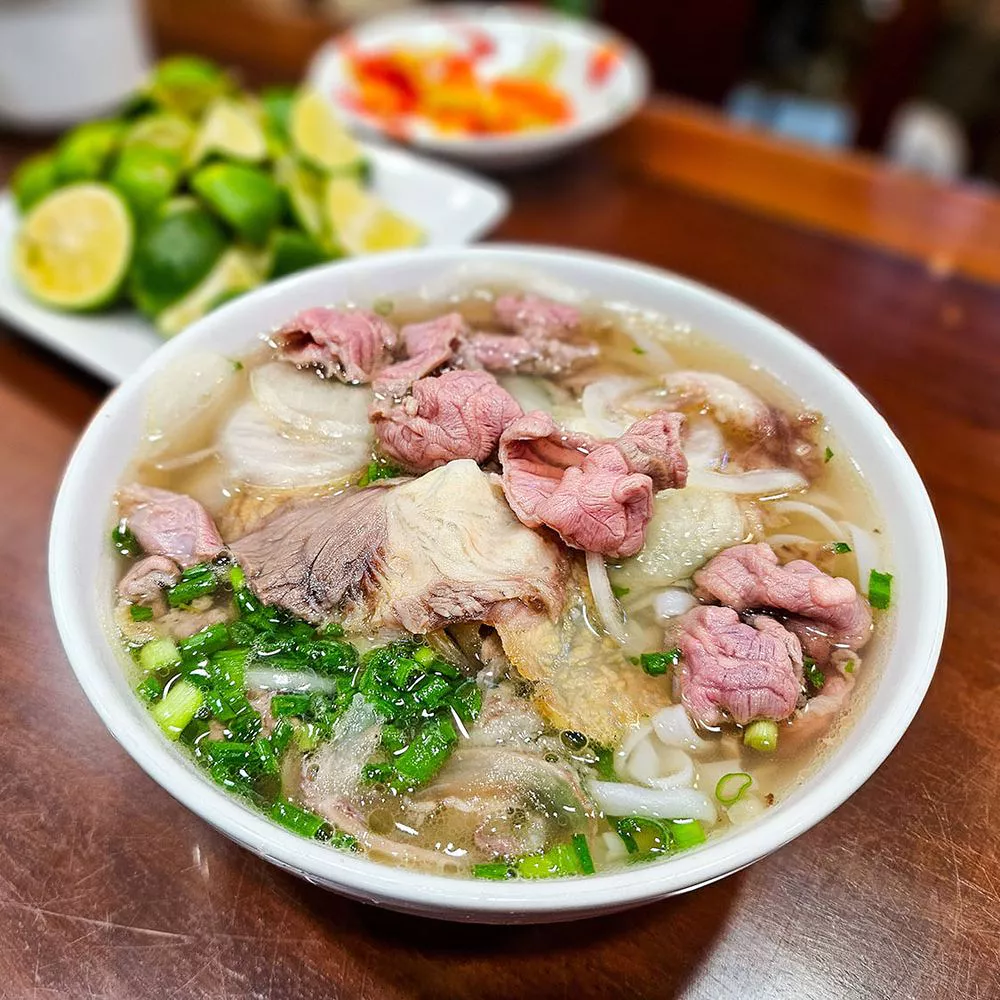 Phở Bò, a popular street food in Hanoi Old Quarter