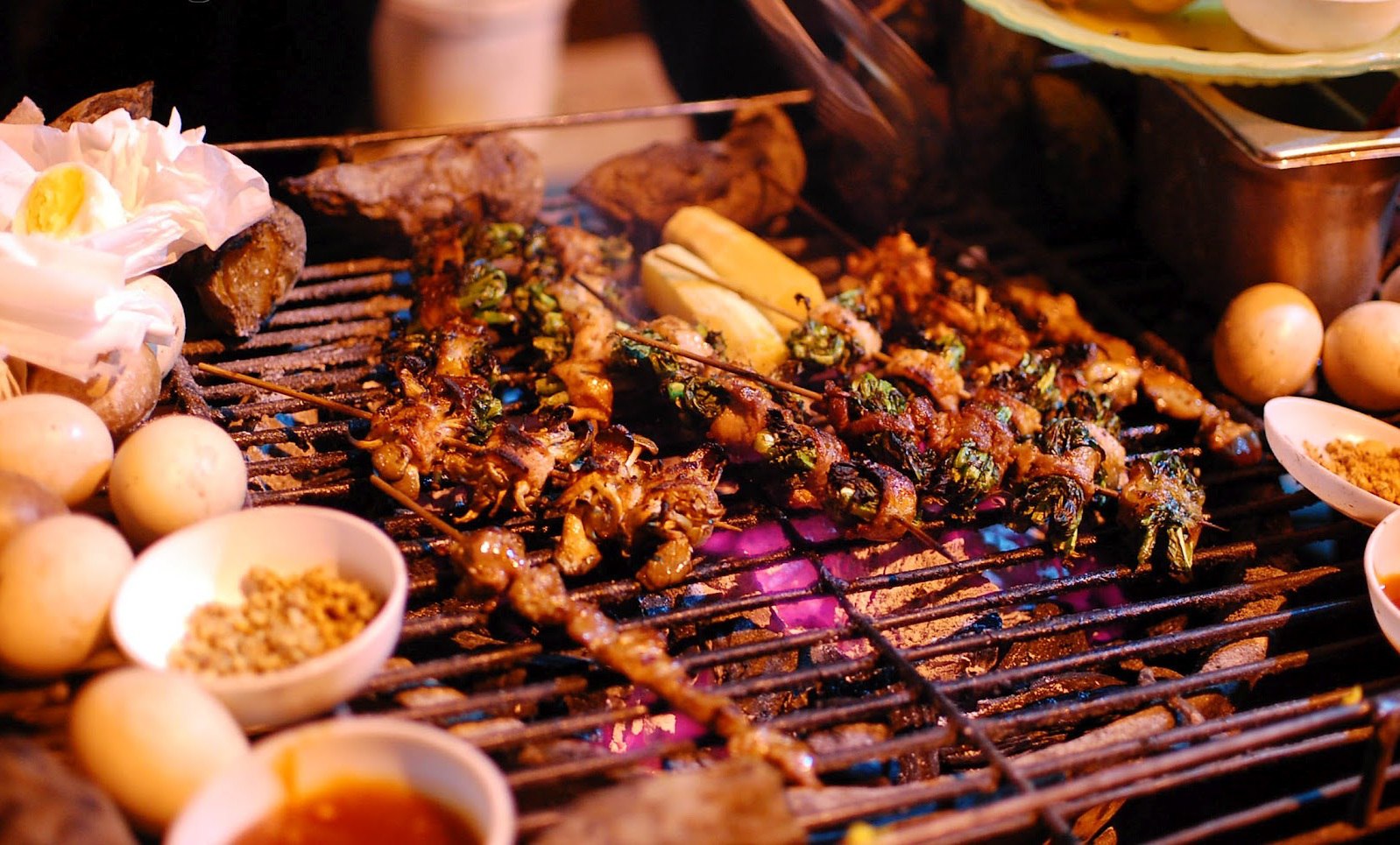 A popular grilled dishes dining experience in Sapa, which can be enjoyed during the best time to visit vietnam sapa