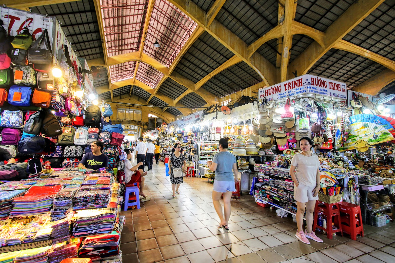 Ben Thanh Market highlights vibrant shopping during exciting ho chi minh city sightseeing.