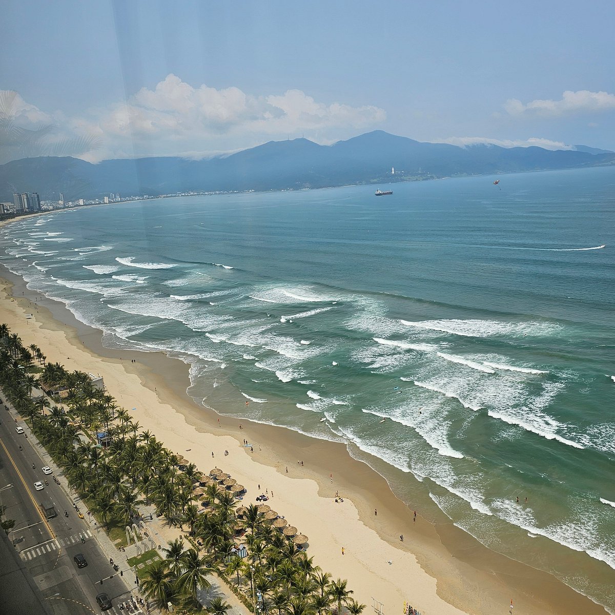 Beautiful My Khe Beach included in many relaxing Danang tour package experiences today.