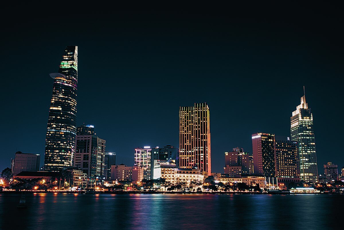 Saigon skyline night view enhances memorable ho chi minh city sightseeing experiences.