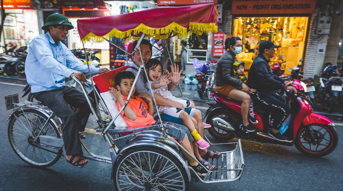 Two-Hour Cyclo Tour  Hanoi Excursion