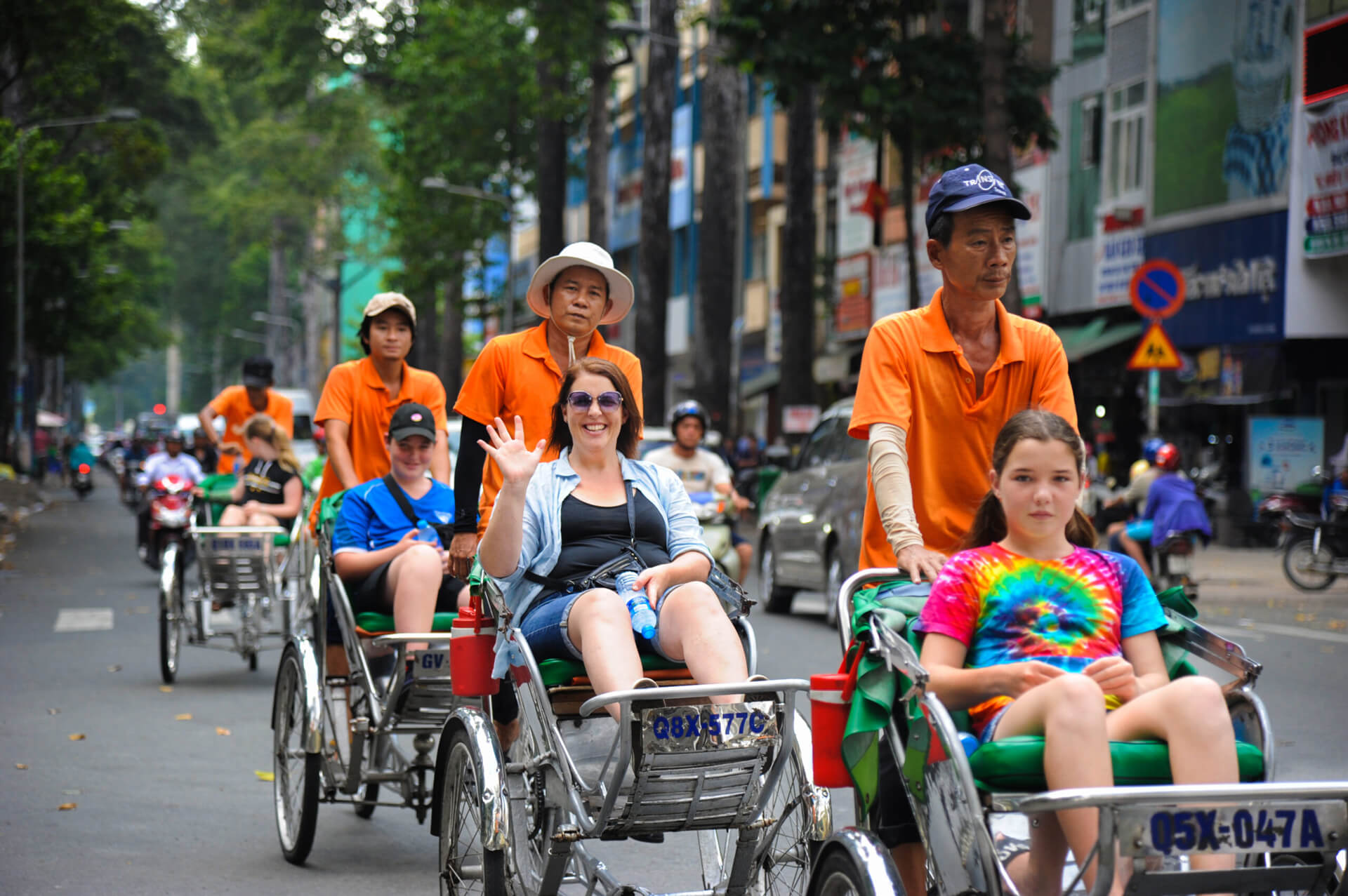Cyclo tour offers authentic street views for enjoyable ho chi minh city sightseeing.