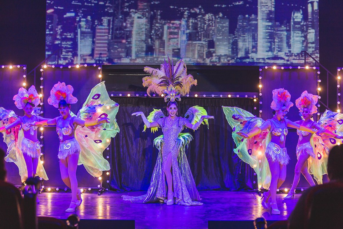 A dazzling cabaret show performance, capturing the entertaining side of chiang mai nightlife
