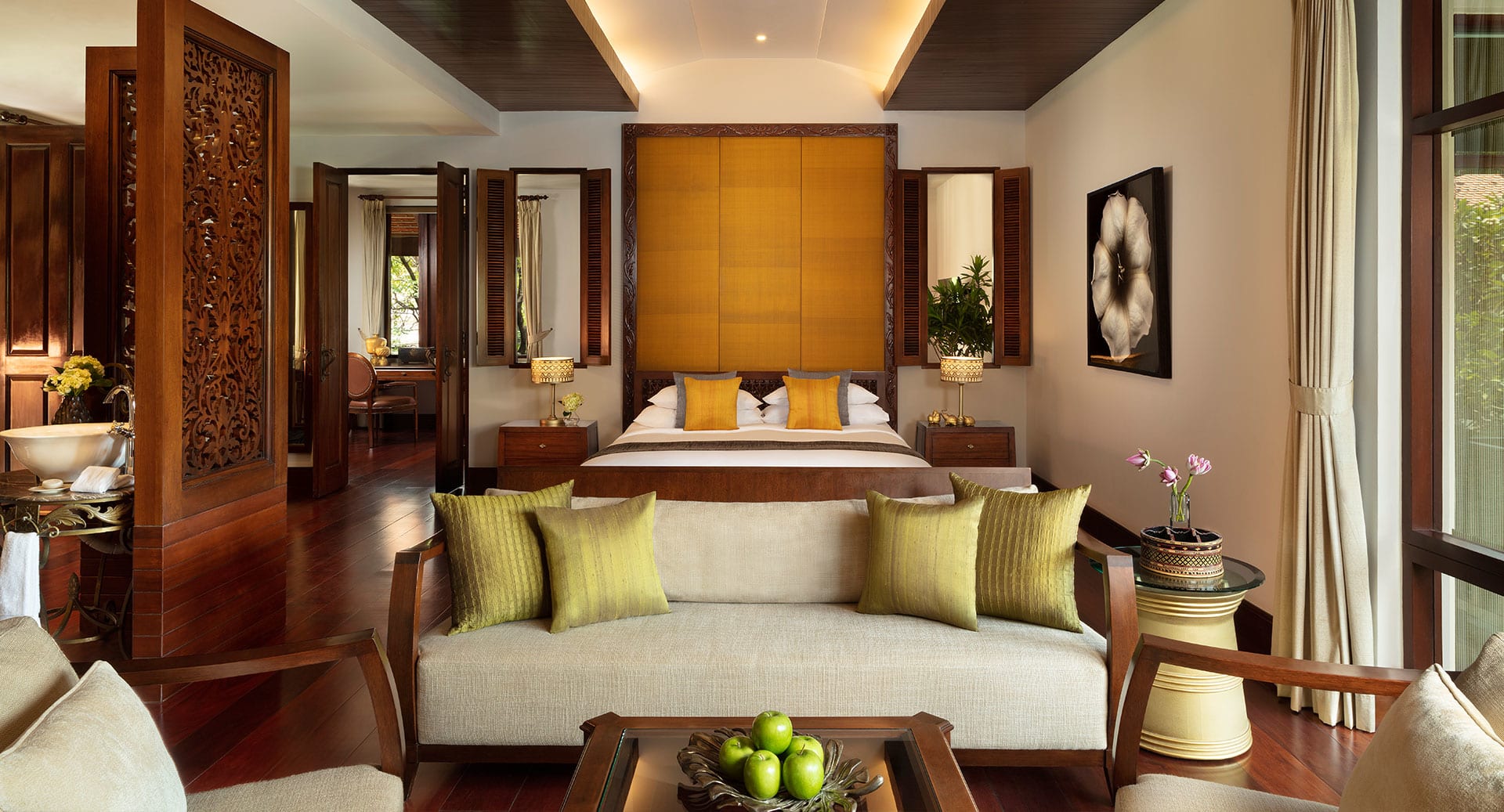 The architectural harmony creates a pervasive sense of calm, making the Anantara Angkor Resort a true sanctuary for both body and mind