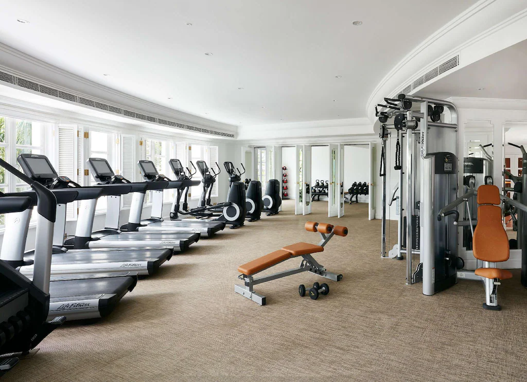 The 24-hour fitness centre in Park Hyatt Saigon
