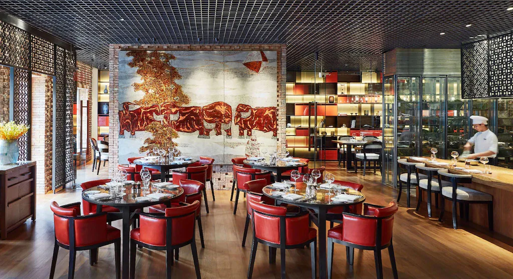 Square One is a vibrant and interactive dining experience in Park Hyatt Saigon