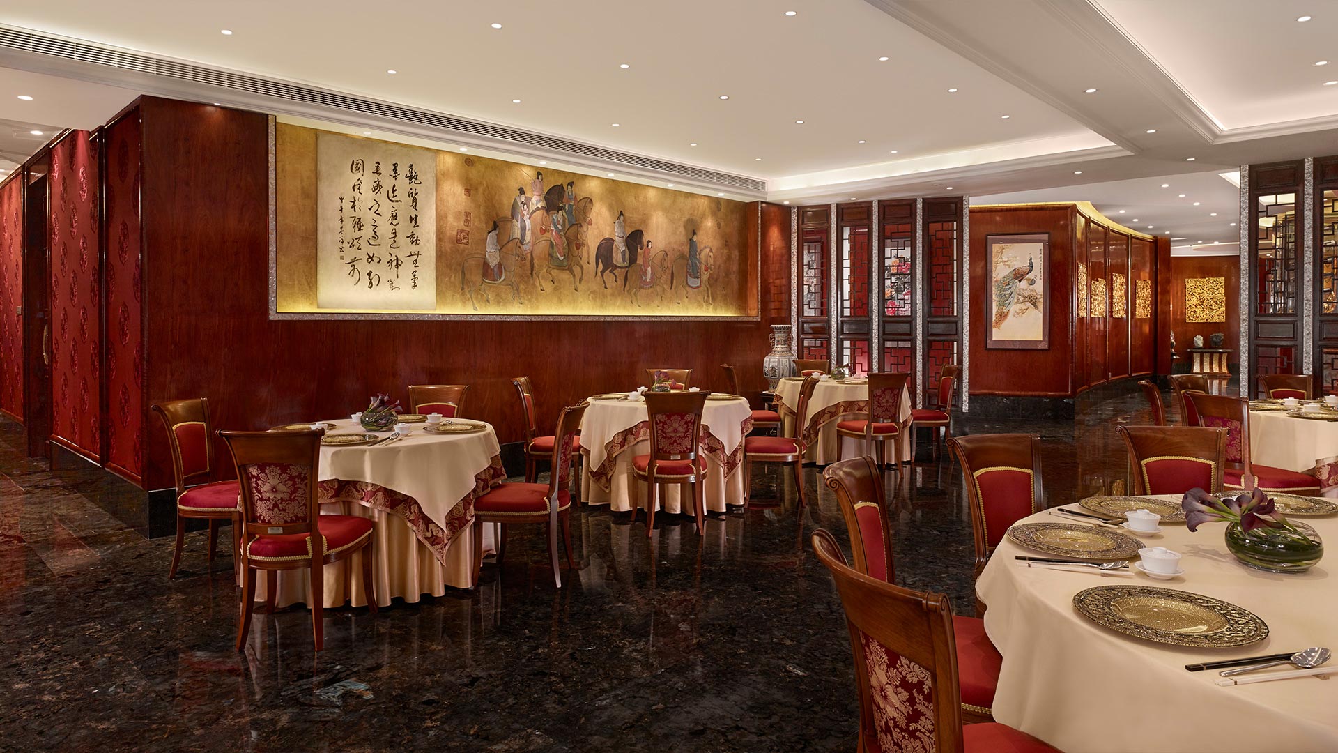 Elegant Chinese restaurant interior at The Reverie Saigon