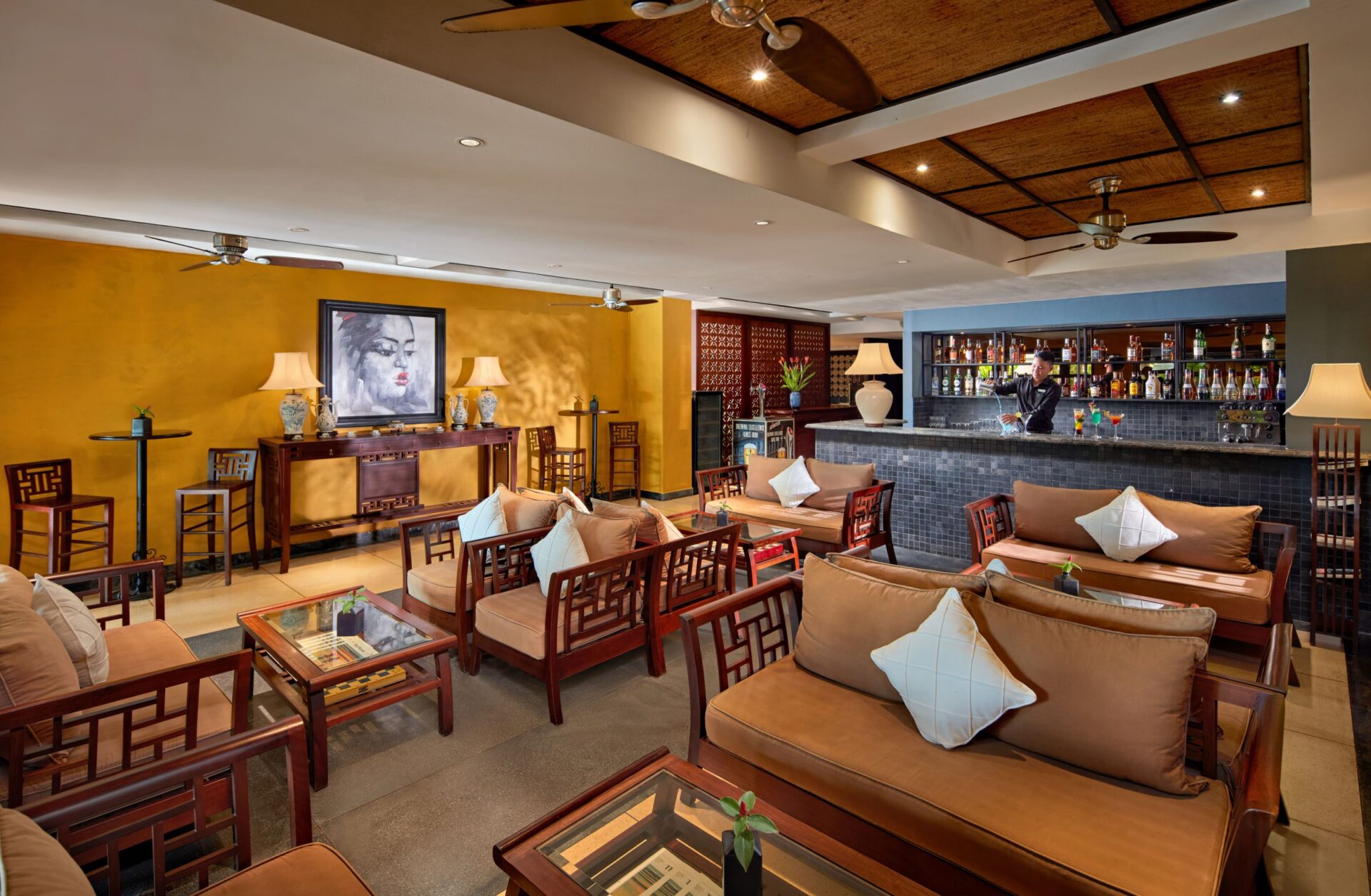 Stylish lounge bar at La Siesta Hoi An Resort