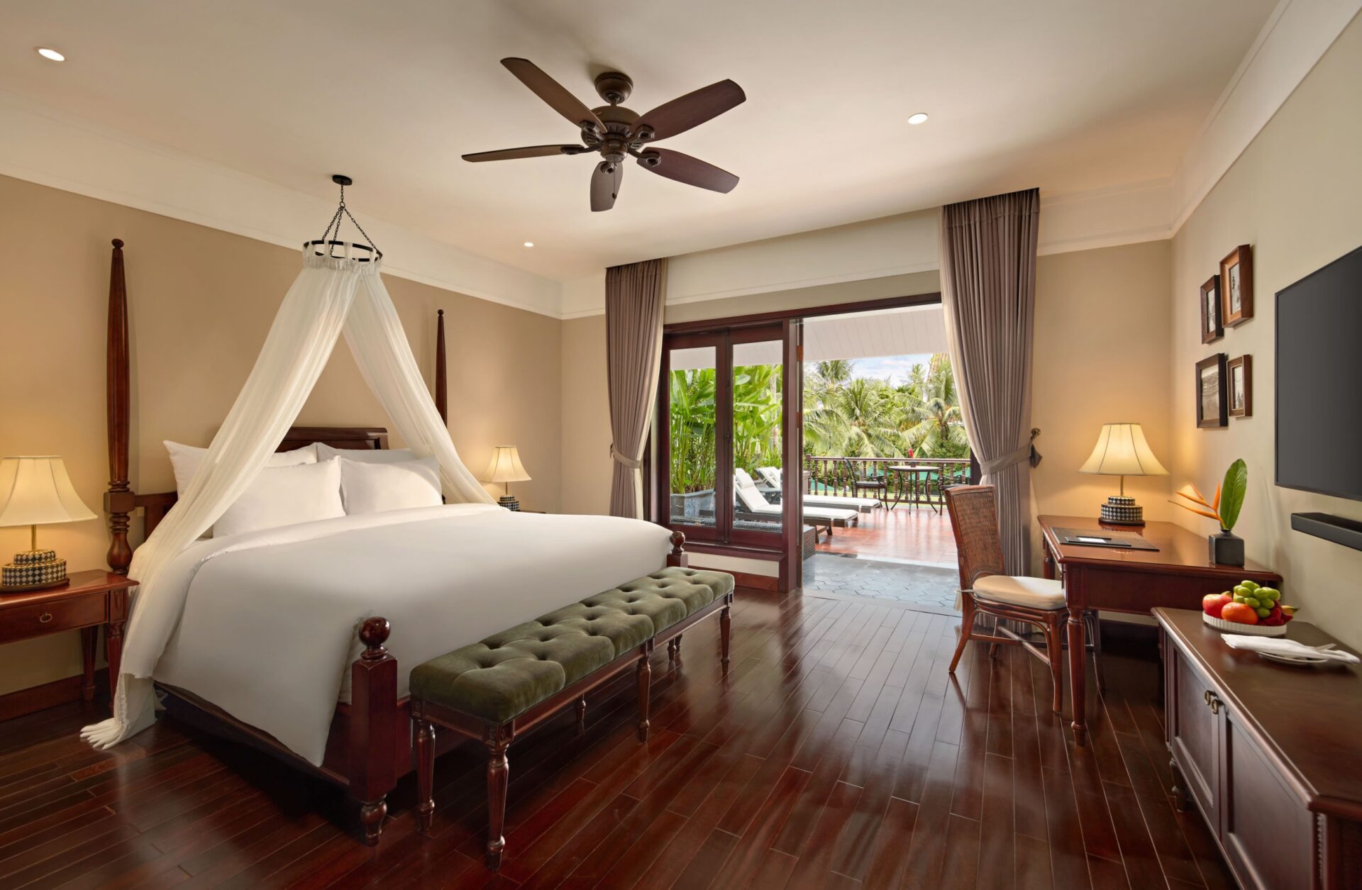 Spacious luxury bedroom at La Siesta Hoi An Resort