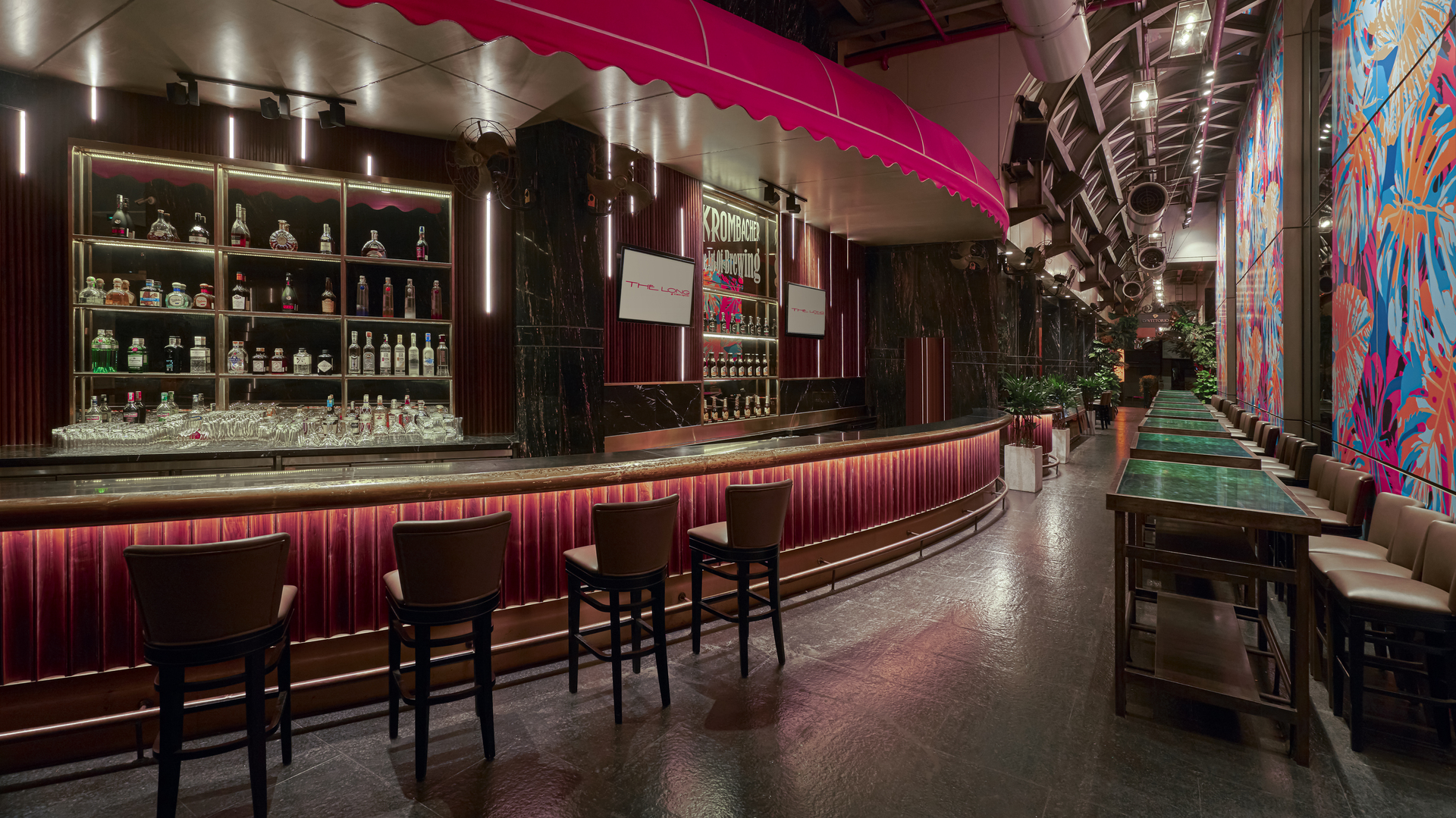 Vibrant and trendy bar at The Reverie Saigon