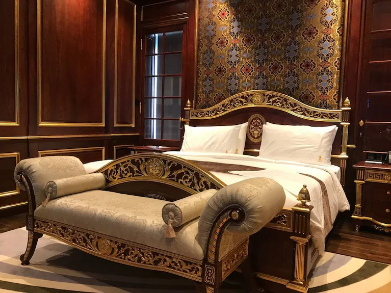 Deluxe Double Room with City View at V V Hotel Battambang.