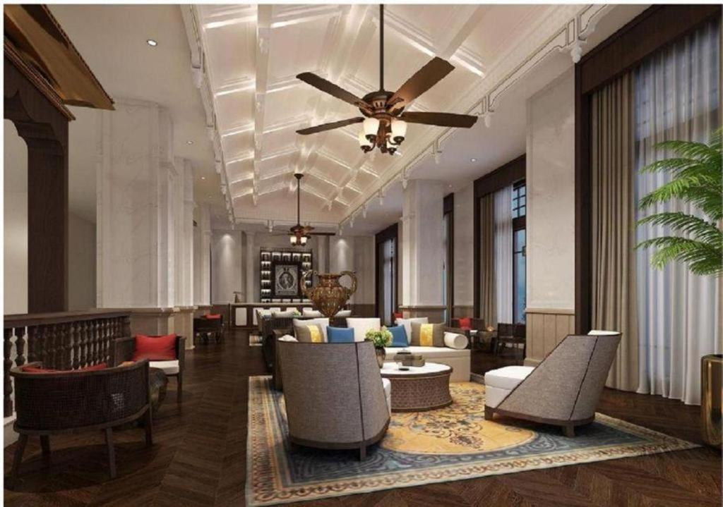 Elegant lobby lounge at Jin Bei Palace Hotel with classic interior design and refined seating areas