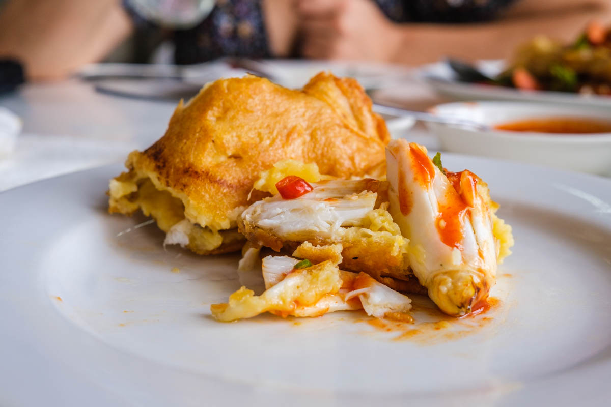Signature crab omelette served at Bangkok Street Food MICHELIN Restaurants Jay Fai, highlighting bold flavors and tradition
