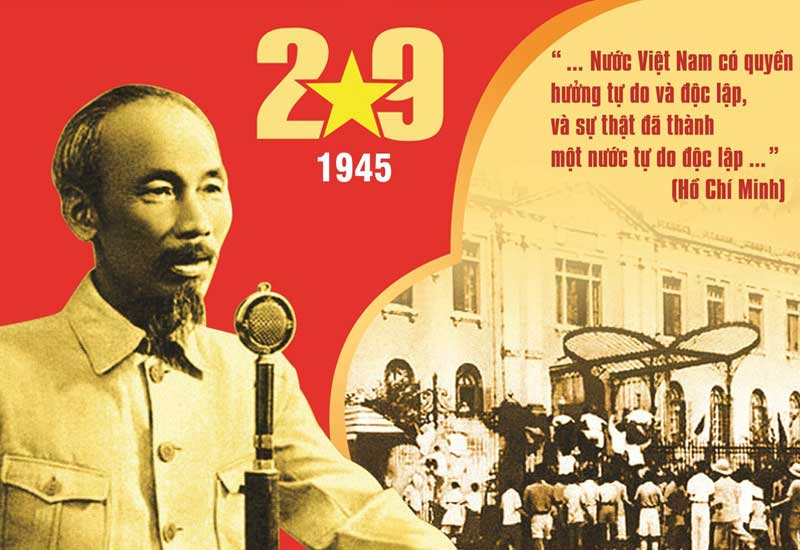 Commemorating the day President Ho Chi Minh first read the Declaration of Independence, founding the Socialist Republic of Vietnam.