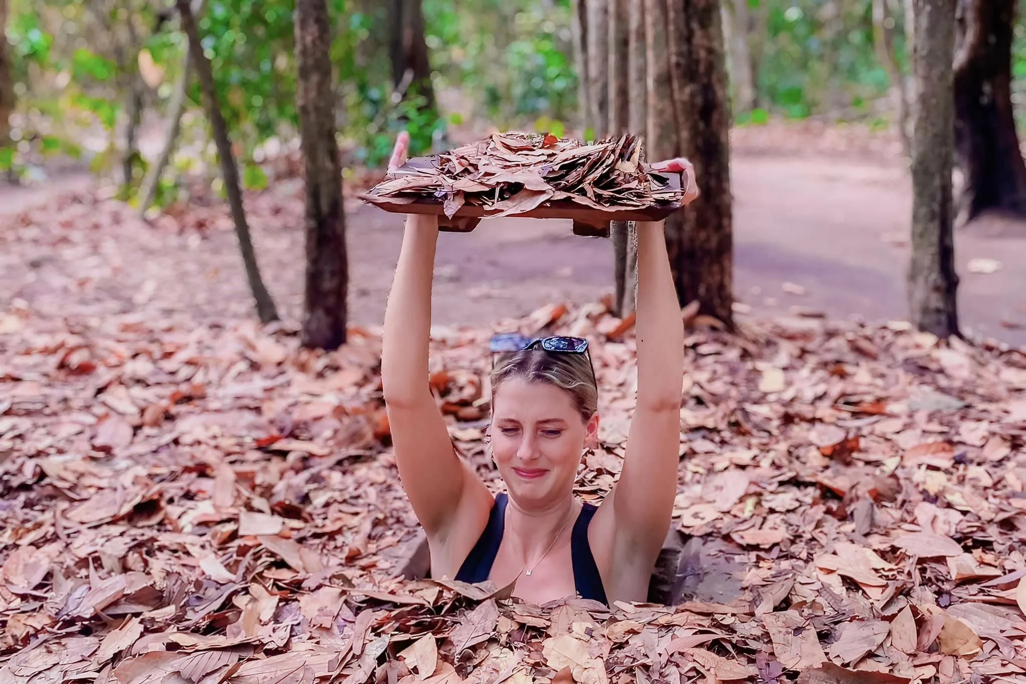 Exploring the historic Cu Chi Tunnels, one of the most famous things to do Vietnam