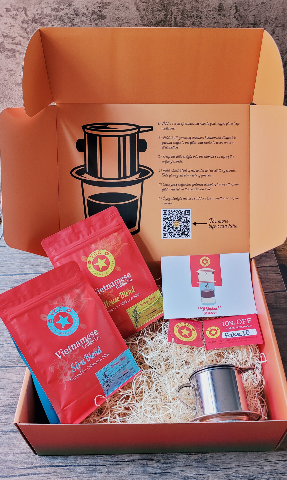 Vietnamese coffee gift set with phin filter, what to buy in hanoi