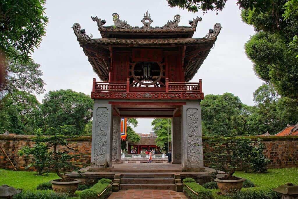 Khue Van Cac, located within the Temple of Literature and National University, has been the official symbolic image of Hanoi since 1997.