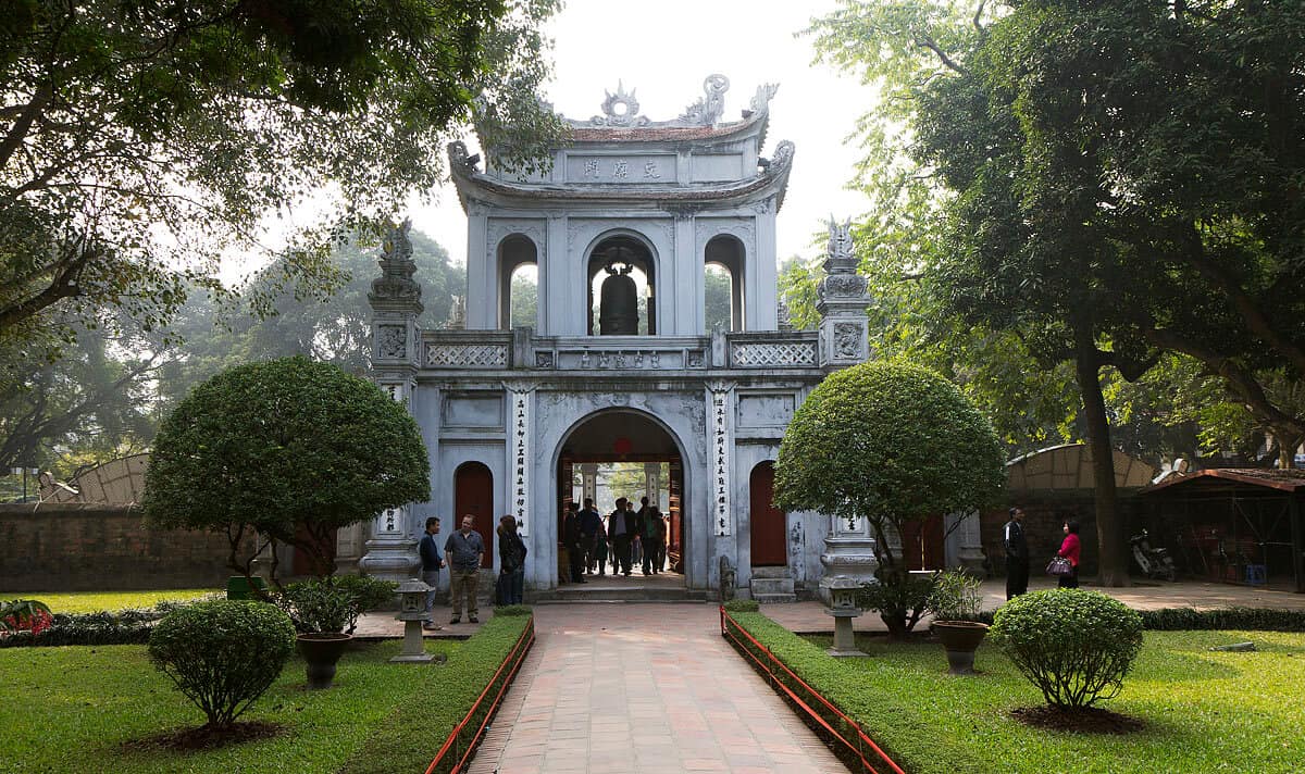 The Temple Of Literature Hanoi is a cultural and historical tourist destination that attracts many visitors to the capital city.