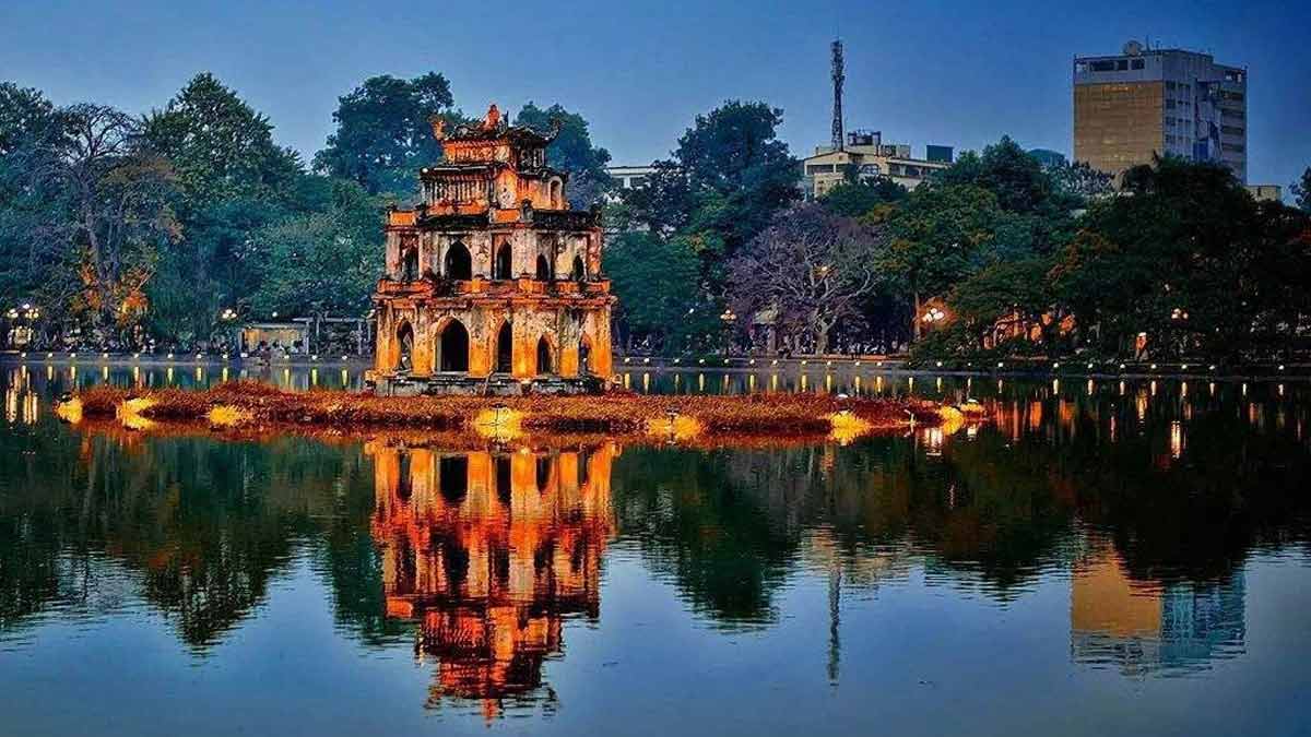 Turtle Tower in Hanoi