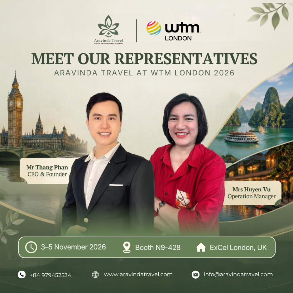 Aravinda Travel’s representatives at WTM London 2026