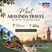 Aravinda Travel to Attend WTM London 2026