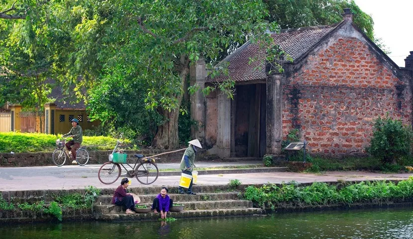The nearly 400-year-old Duong Lam Village Communal House